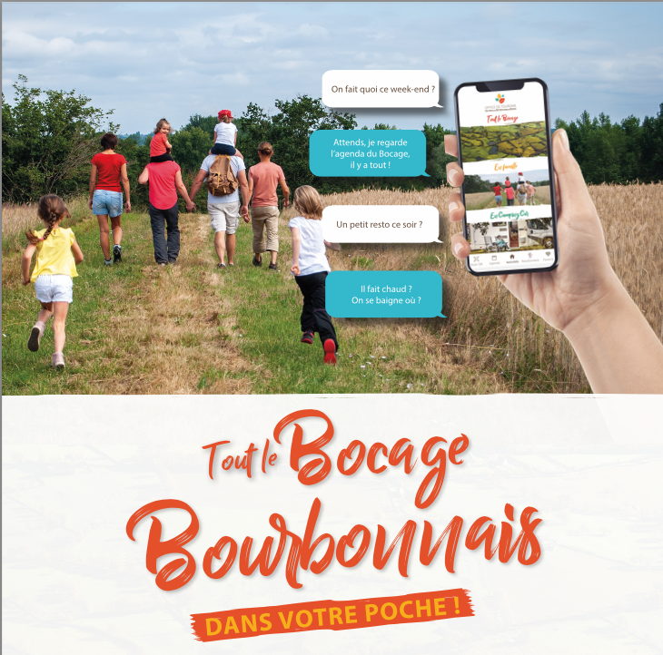 Découvrez l'application Bocage Bourbonnais Tourisme
